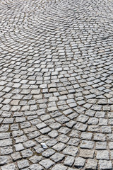 paving stones in the pedestrian area
