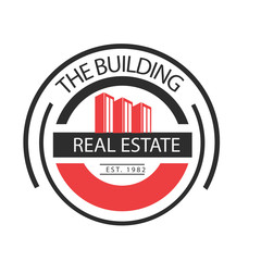 Fototapeta premium real estate logo vintage style