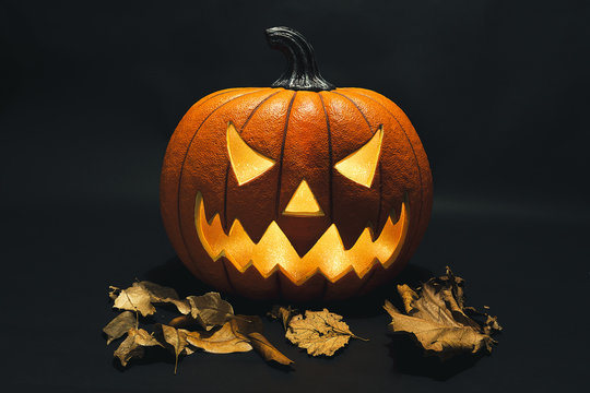 Calabaza misteriosa en noche Halloween Stock Photo | Adobe Stock