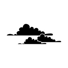 set clouds weather isolated icon vector illustration design