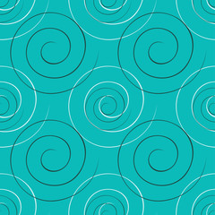 Pattern with spirals in the style of brush strokes