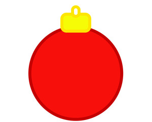 Obraz premium simple vector christmas ball, christmas ball