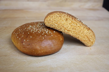 panino isolato per hamburger o sandwich nero bianco 