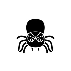 halloween spider insect isolated icon vector illustration design