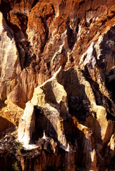 canyon, grands lavaka Ankarokaroka, Parc National Ankarafantsika, Madagascar