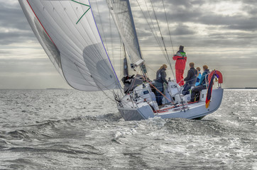 Naklejka premium Teamsegeln