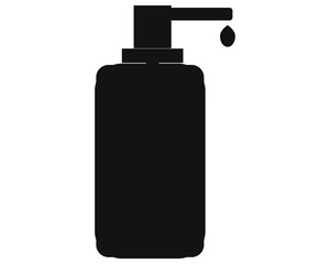 Simple drawing vector, hand soap bottle icon