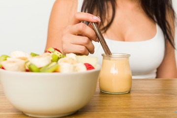 Close up of a european classic breakfast