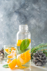 Christmas Clementine and ginger gin cocktail