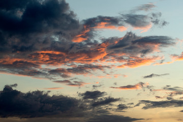 Fototapeta premium white clouds and gray on blue sky ,nature cloud