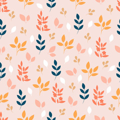 Botanical seamless pattern. Floral background