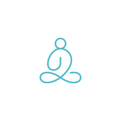 Yoga Meditation graphic design template simple illustration