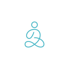 Yoga Meditation graphic design template simple illustration