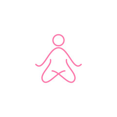 Yoga Meditation graphic design template simple illustration