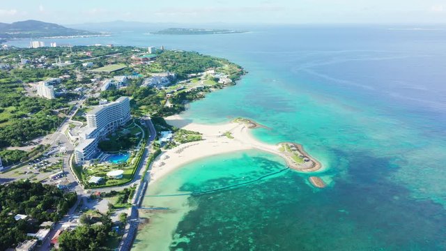 Aerial shot Ocean Expo Park