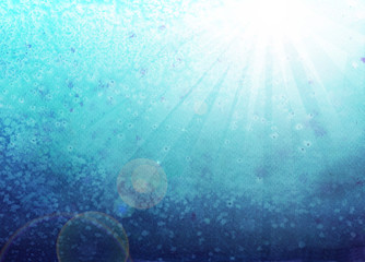The background image is blue, silver, water white, shading like under the sea.