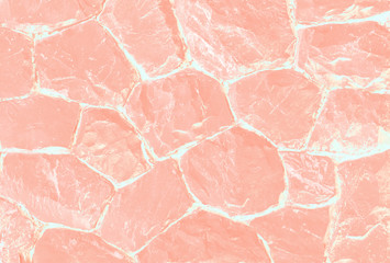 Pastel and orange texture background. Abstract surface wallpaper of stone wall. 