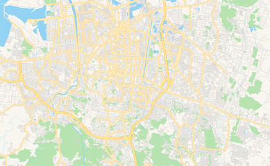 Printable street map of Semarang, Indonesia