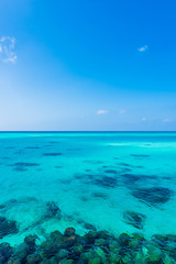 宮古島の海　Beautiful beach in Miyakojima Island, Okinawa.