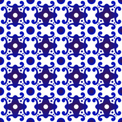 modern pattern blue and white