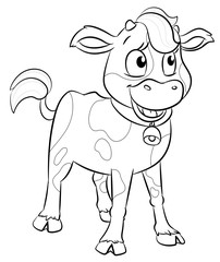 Niedliches Kalb - Vektor Illustration