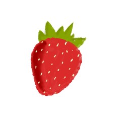 strawberry isolated on white background