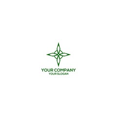 Witch's Knot cannabies protect logo design vector