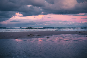 Obraz premium Strand, Meer, Wolken, Strand