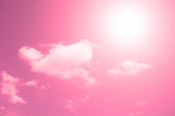 The white sun shines on the red sky.