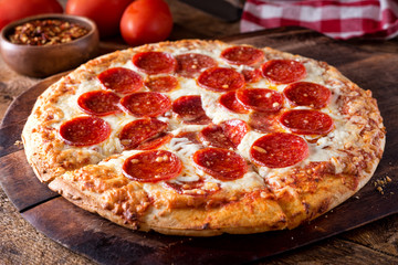 Brick Oven Baked Pepperoni Pizza
