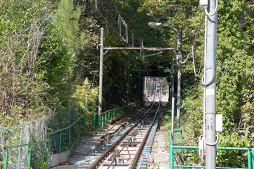 The Montevergine funicular connects Mercogliano hamlet to the sanctuary of Montevergine (1270...