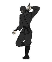 Design of ninja illustration