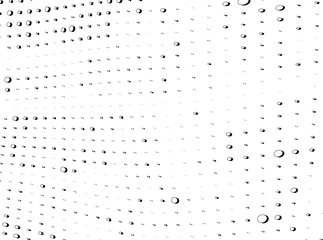 Abstract vector halfton background. Black and white art pop texture