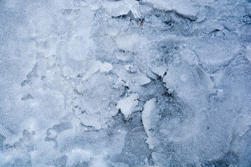 Abstract frozen water.Ice texture winter background