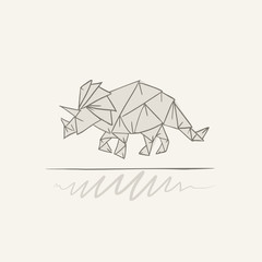 triceratops dinosaur draw