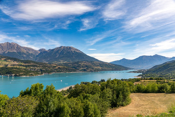 Lake Serre-Poncon, Alps, France