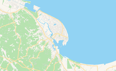 Printable street map of Lhokseumawe, Indonesia