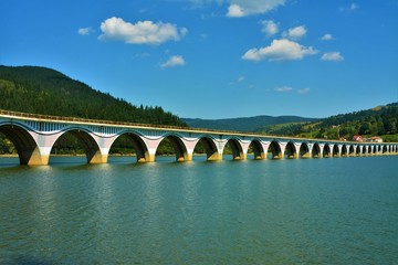Fototapeta na wymiar viaduct from Poiana Largului Romania