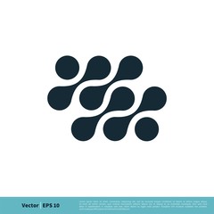 Fototapeta na wymiar Molecular Chemistry Icon Vector Logo Template Illustration Design. Vector EPS 10.