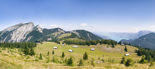 Naklejka premium Blick auf Schafberg und Wolfgangsee