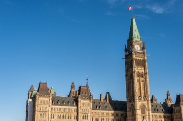 Fototapeta na wymiar Canadian Parliament Building in Ottawa
