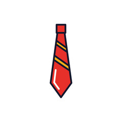 Isolated necktie icon fill vector design