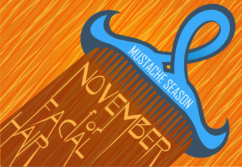 combing beard and mustache