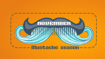 for mustache season banner
