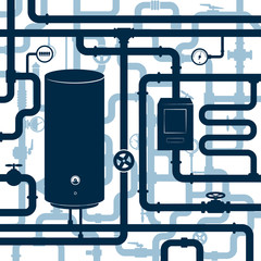 System water supply piping plumbing repair