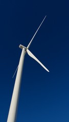 windmill on blue sky background