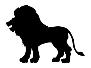 Vector silhouette of Leo. Zodiac sign. Motives of astrology, astronomy, zodiac, symbols, destiny, mythology