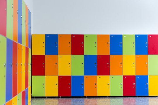 children cabinet colorful  lockers