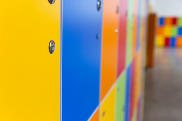 children cabinet colorful  lockers