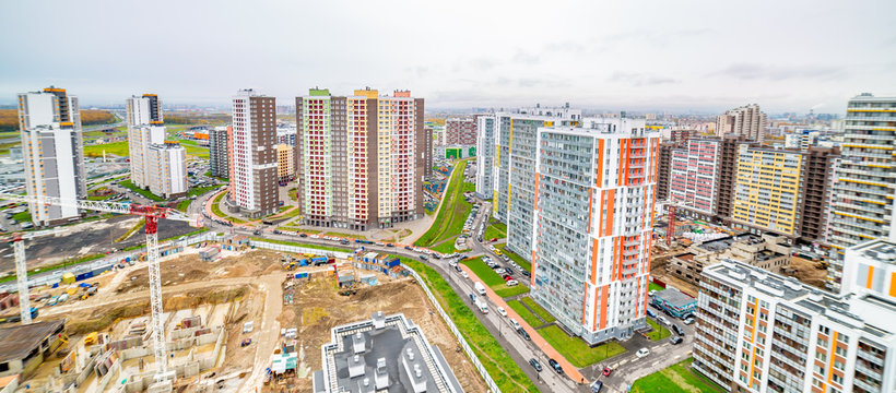 High rise Apartments complex in india.